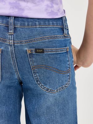Girl's Distressed Wide Leg Jean in Chelsea alternative view 4