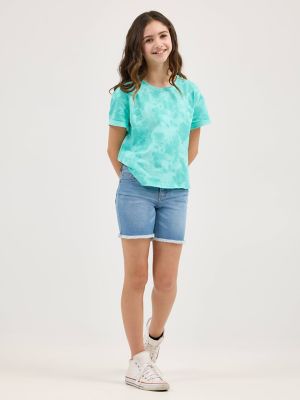 Girl's Midi Cut Off Short