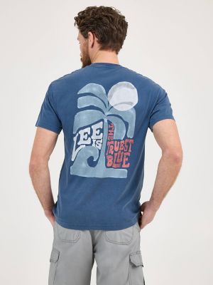 Men's Truest Blue Graphic Tee in Orion Blue alternative view