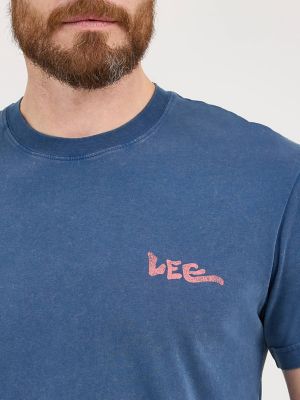 Men's Truest Blue Graphic Tee in Orion Blue alternative view 2