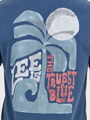 Men's Truest Blue Graphic Tee in Orion Blue alternative view 3