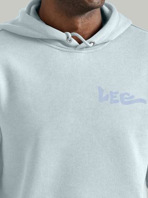 Men's Truest Blue Relaxed Graphic Hoodie
