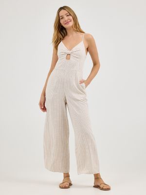 Women's Knot Front Tank Jumpsuit