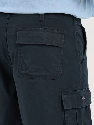 Men's Extreme Motion Carolina Ripstop Cargo Short (Big & Tall) in Black
