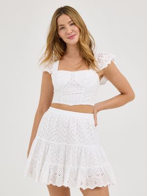 Women's Eyelet Skirt