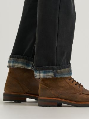 Men's Legendary Relaxed Fit Flannel and Fleece Lined Jean in Black alternative view 4