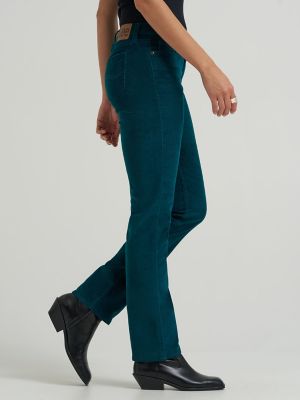 Women's Legendary Corduroy Straight Jean in Teal Brigade alternative view 3