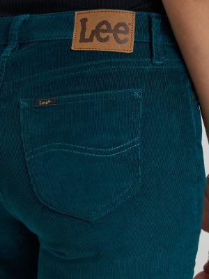 Women's Legendary Corduroy Straight Jean in Teal Brigade alternative view 4