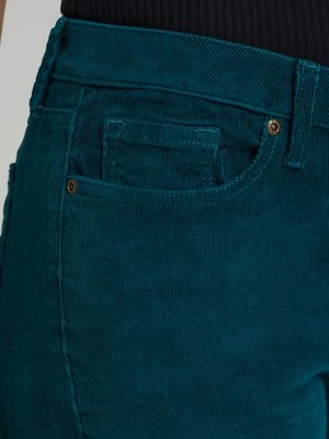 Women's Legendary Corduroy Straight Jean in Teal Brigade alternative view 5