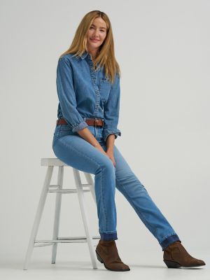 Women's Legendary Brushed Back Jean in Frost Over alternative view 7