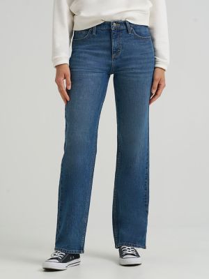 Women's Legendary Relaxed Straight Jean in Indigo Quilt alternative view