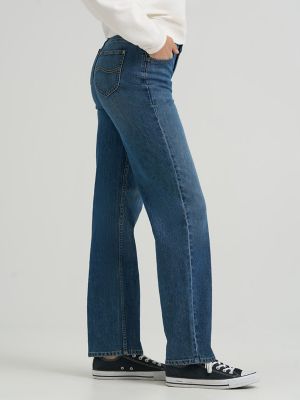 Women's Legendary Relaxed Straight Jean in Indigo Quilt alternative view 3