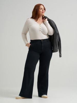 Women's Legendary High Rise A-Line Jean (Plus) in Hidden Depths