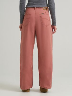 Women's Patch Pocket Slouch Pant in Dusty Rose