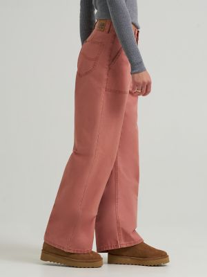 Women's Patch Pocket Slouch Pant in Dusty Rose