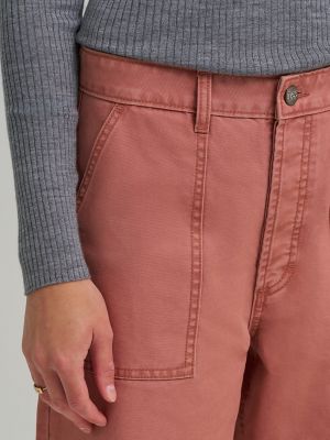 Women's Patch Pocket Slouch Pant in Dusty Rose