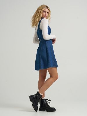 knee length dresses for ladies PENELOPE DENIM MINI DRESS main image 1