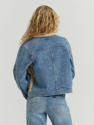 Women's Mixed Media Jacket in Aerial View
