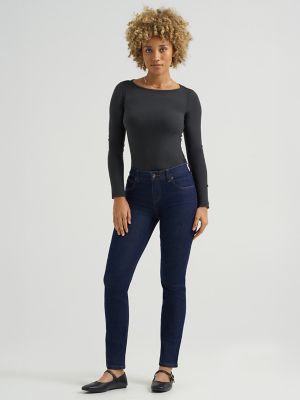 Women's Ultra Lux Comfort Flex Motion Slim Straight Jean with Ever Fit®