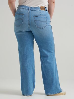 Women's Legendary High Rise A-Line Jean (Plus) in Light Theory alternative view 2