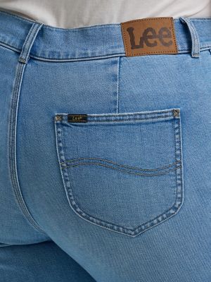 Women's Legendary High Rise A-Line Jean (Plus) in Light Theory alternative view 4