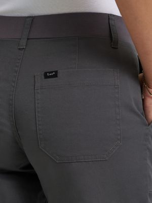 Ultra Lux Comfort Flex-to-Go Loose Utility Pant:Static Gray:6:M alternative view 4