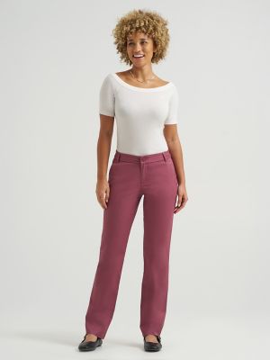 Women's Wrinkle Free Relaxed Fit Straight Leg Pant
