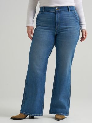 Women's Legendary High Rise A-Line Jean (Plus) in Winter Dew alternative view