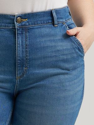 Women's Legendary High Rise A-Line Jean (Plus) in Winter Dew alternative view 5