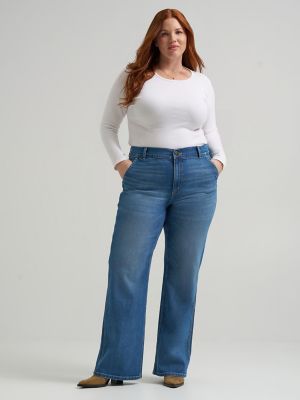 Women's Legendary High Rise A-Line Jean (Plus) from Lee - $44.90