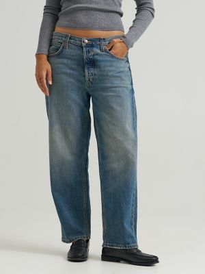 Women's Low Slung Slouch Jean in Inky Blue alternative view 2