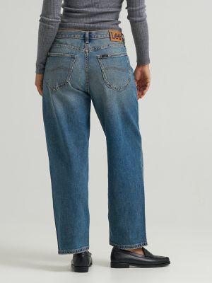 Women's Low Slung Slouch Jean in Inky Blue alternative view 3