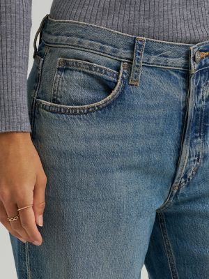 Women's Low Slung Slouch Jean in Inky Blue alternative view 6