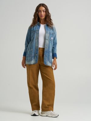 AMERI × Lee OVERSIZE DENIM JACKET Ameri VINTAGE - AMERI×Lee OVERSIZE DENIM JACKET Lee X
