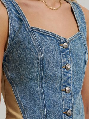 Women's Back Buckle Denim Tank | SALE | Lee®