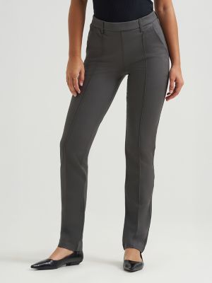 パンツ   Women Straight Pants K20K207641VI Grey Amazon.com: RIMLESS 7 Women's Wrinkle Free Relaxed Fit All
