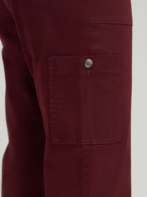 Women's Ultra Lux Comfort with Flex-to-Go Loose Utility Pant in Burgundy Wine alternative view 6