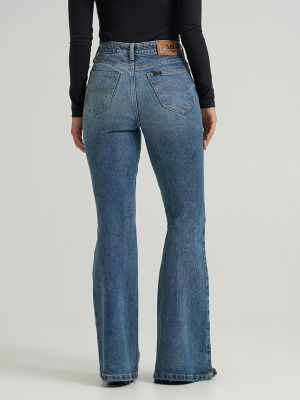 Women's High Rise Flare Jean in Indigo Cast alternative view 3