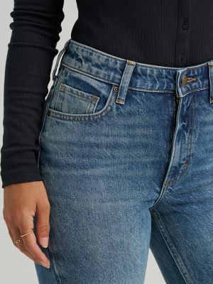 Women's High Rise Flare Jean in Indigo Cast alternative view 6
