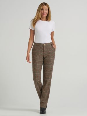 Women's Wrinkle Free Relaxed Fit Straight Leg Pant