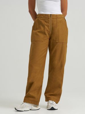 Women's High Rise Loose Utility Pant in Glazed Ginger