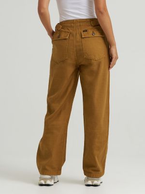 Women's High Rise Loose Utility Pant in Glazed Ginger