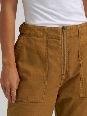 Women's High Rise Loose Utility Pant in Glazed Ginger