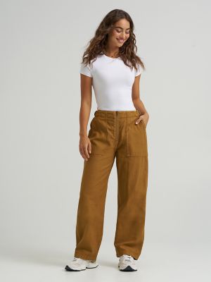 Women's High Rise Loose Utility Pant in Glazed Ginger