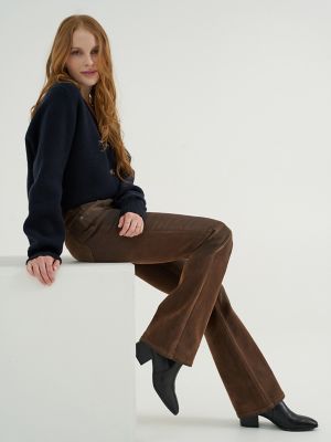 Women's Flocked High Rise Bootcut Jean in Western Revival alternative view