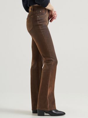 Women's Flocked High Rise Bootcut Jean in Western Revival alternative view 4