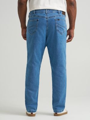 Men's Legendary Relaxed Straight Fleece Lined Jean (Big & Tall) in Coast alternative view 2