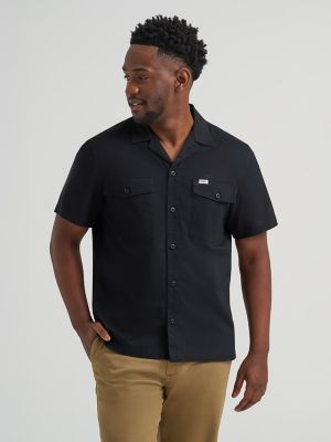 Men's Short Sleeve Relaxed Fit Button Down Workshirt