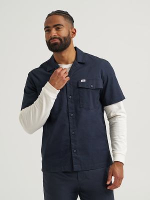 Men's Short Sleeve Relaxed Fit Button Down Workshirt