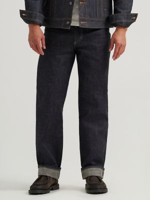 Men's Lee 101 R Relaxed Straight Jean in Dry Heavyweight Selvedge alternative view 2